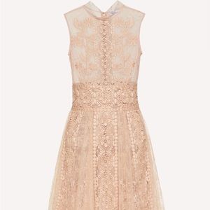 RED VALENTINO Tulle and Lace with Macrame ribbons ribbons and floral embroidery
